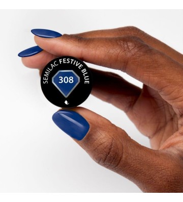 Esmalte Semilac nº308 (Festive Blue)